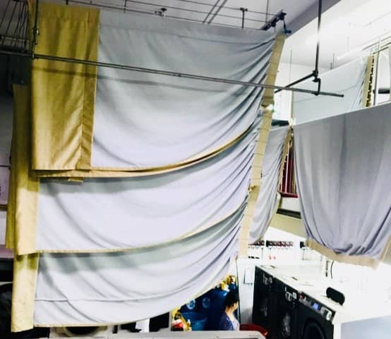 lavado de cortinas de diferentes materiales
