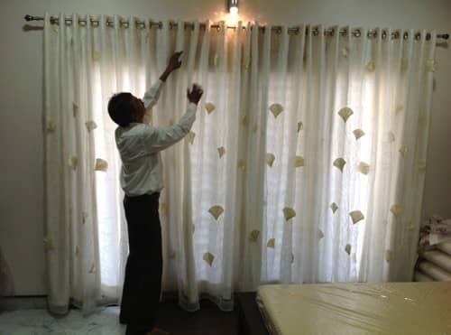 lavado de cortinas modernas domicilio